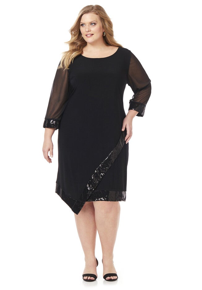 Edge Of Night Dress, BLACK, hi-res image number null