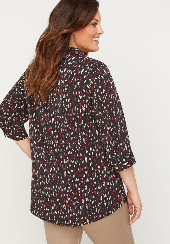 Coastal Signature Crepe Pullover Top, , on-hover image number 1