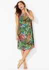 Promenade A-Line Dress, TROPICAL GREEN, hi-res image number null