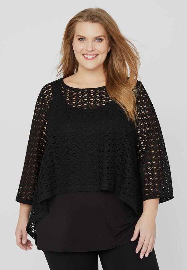 AnyWear Banquet Tunic, BLACK, hi-res image number null