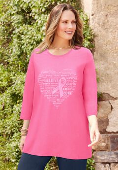 Scoopneck Breast Cancer Awareness Tee