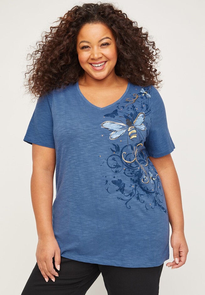 Buzzing Bee Tee, BEE GRAPHIC, hi-res image number null