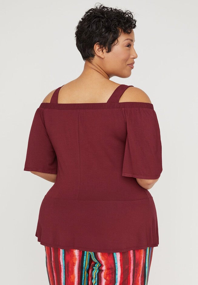 Curvy Collection Safari Dusk Top, , on-hover image number null