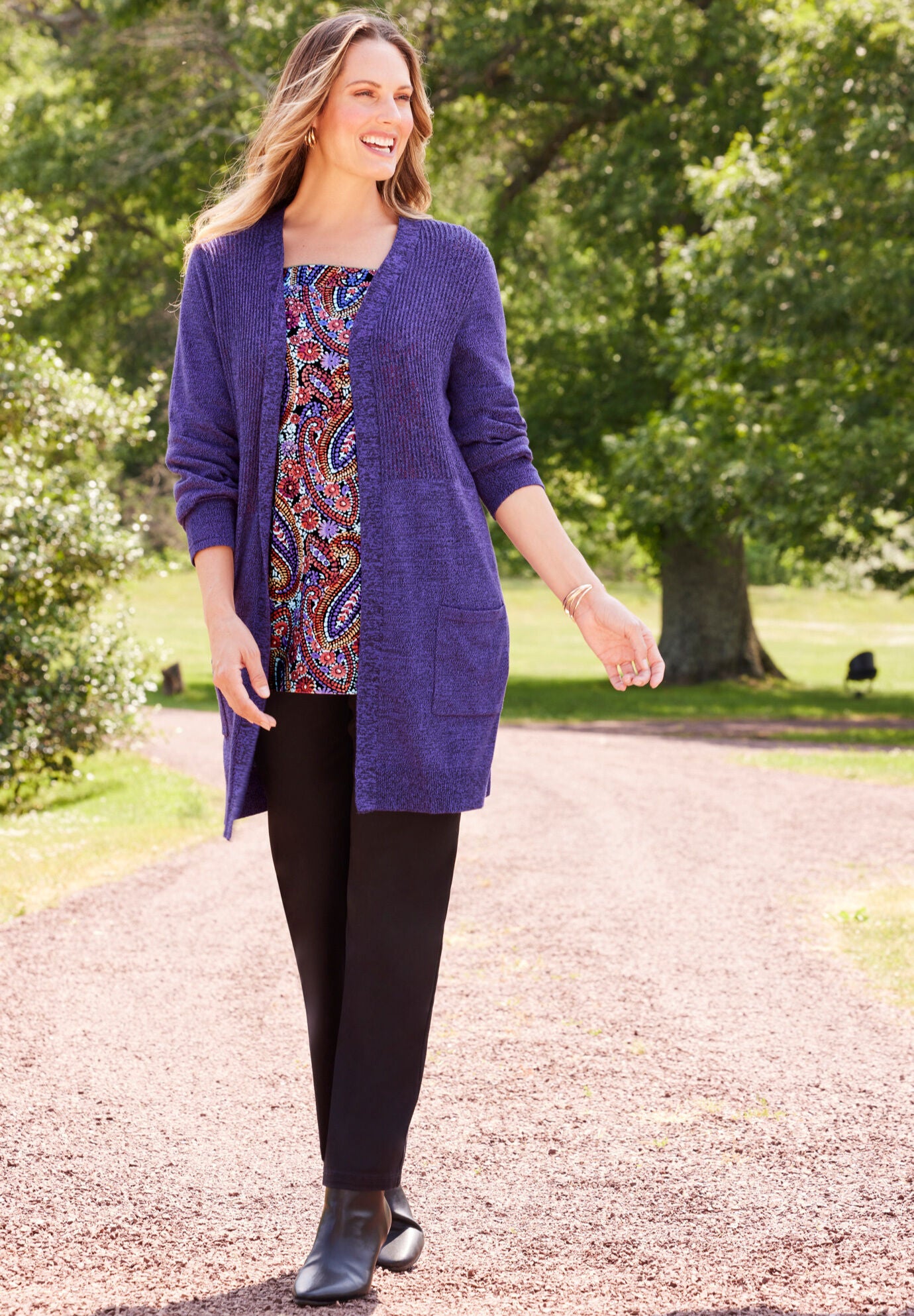 Women's marled 2025 cardigan