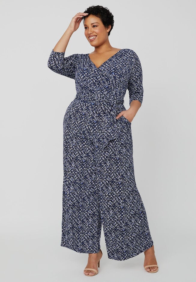 Curvy Collection Gallery Jumpsuit, MARINER NAVY, hi-res image number 0