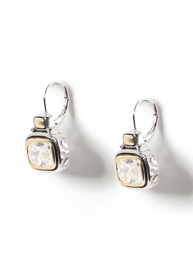 Daybreak Glow Drop Earrings, SILVER, hi-res image number 0
