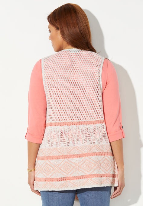 Crochet Cascade Vest, , on-hover image number null