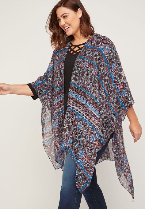 Adelaide River Kimono, NAUTICAL BLUE, hi-res image number null