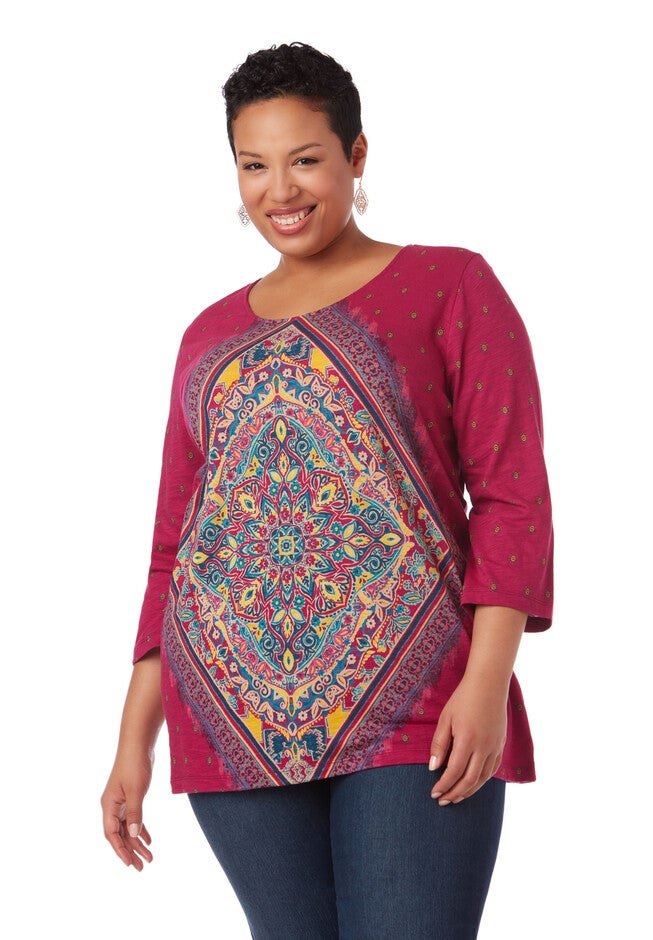 Global Journey Top, BLACK RASPBERRY, hi-res image number null