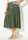 Tiered Midi Skirt, , alternate image number null