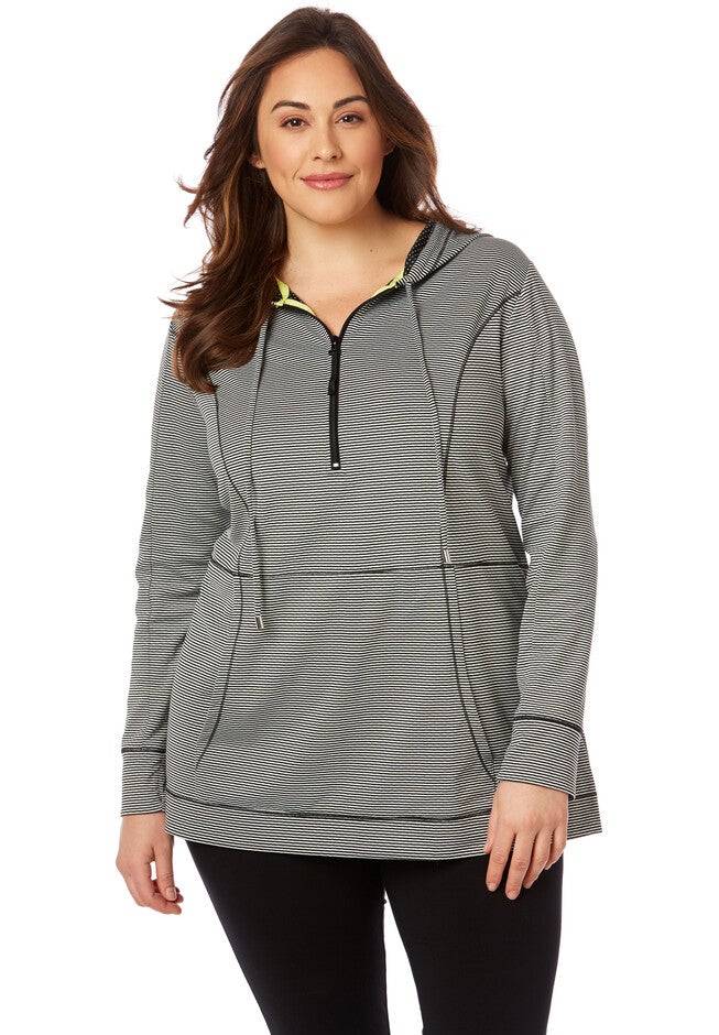 Half-Zip Active Jacket, PINK DIP DYE, hi-res image number null