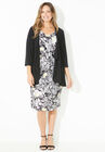 Classic Jacket Dress, BLACK OUTLINE FLORAL, hi-res image number null