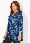 Slub Knit Motivation Top, NAVY CAMO, hi-res image number null