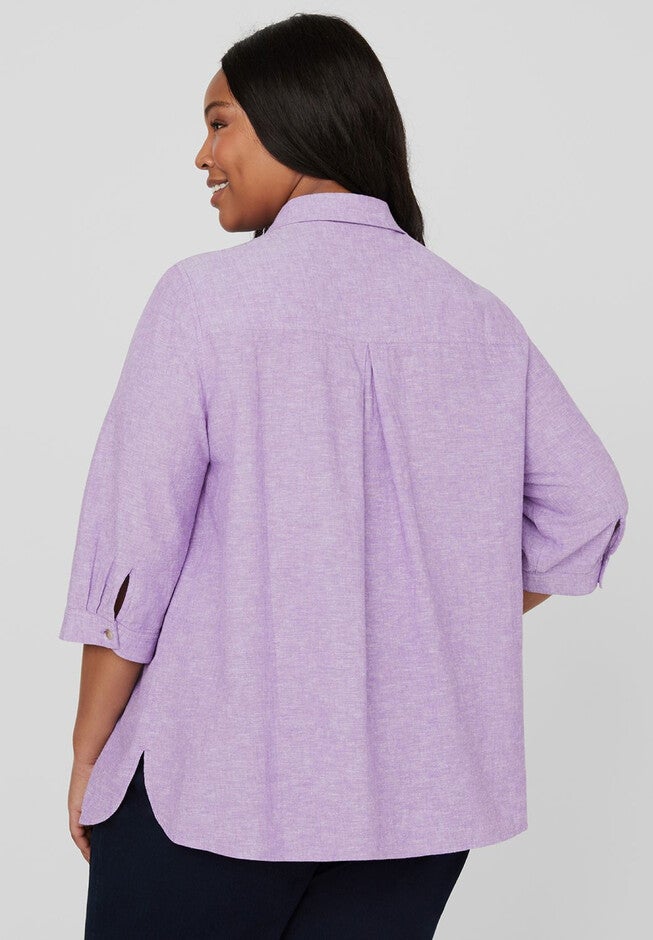 Windflower Linen Buttonfront, , on-hover image number null