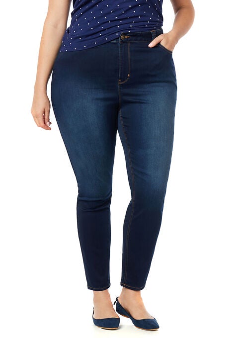 Premium Stretch Skinny Jean, MIDNIGHT WASH, hi-res image number null