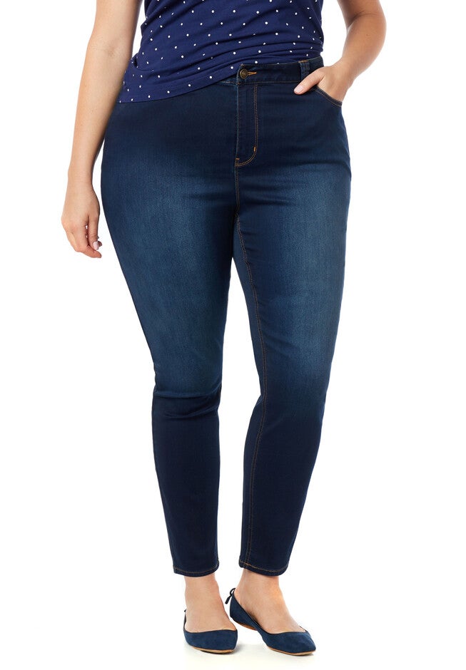 Premium Stretch Skinny Jean, MIDNIGHT WASH, hi-res image number 0