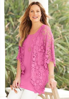 Graceful Crochet Kimono