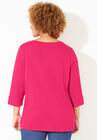 Liz&Me® Slub-Knit Henley Top, , on-hover image number null