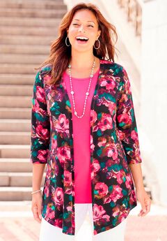 Cardigan and Tank One Piece Top