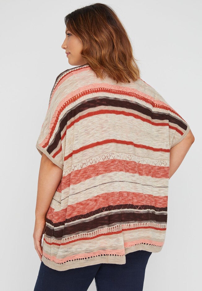 Sunroom Multi-Stitch Stripe Cardigan, , on-hover image number 1