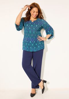 Affinity Chain Pleated Blouse