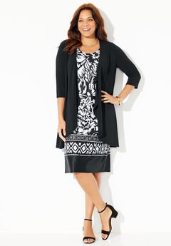 Soft Knit Jacket Dress