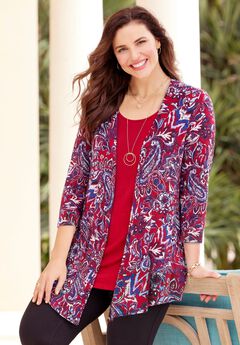 Cardigan and Tank One Piece Top