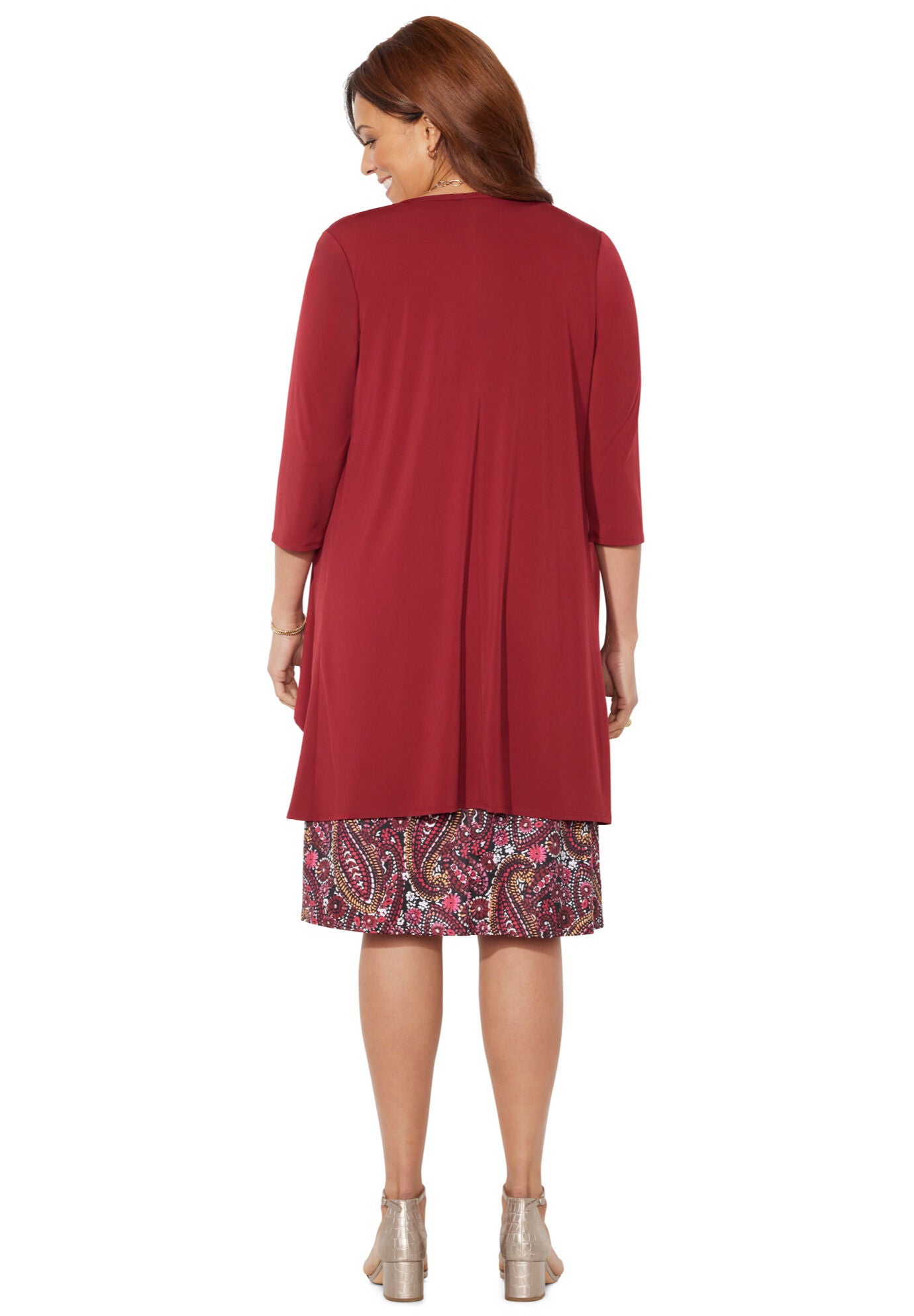 Soft Knit Jacket Dress, , on-hover image number 1