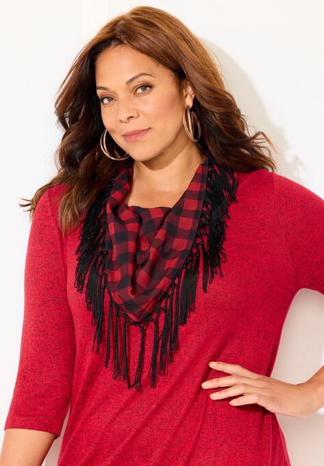 Impossibly Soft Tunic & Scarf Duet, , alternate image number null