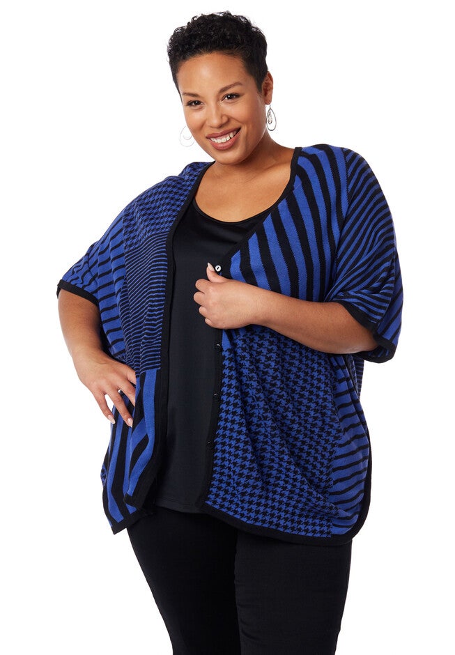 Patchwork Stripe Sweater, EQUINOX BLUE, hi-res image number null
