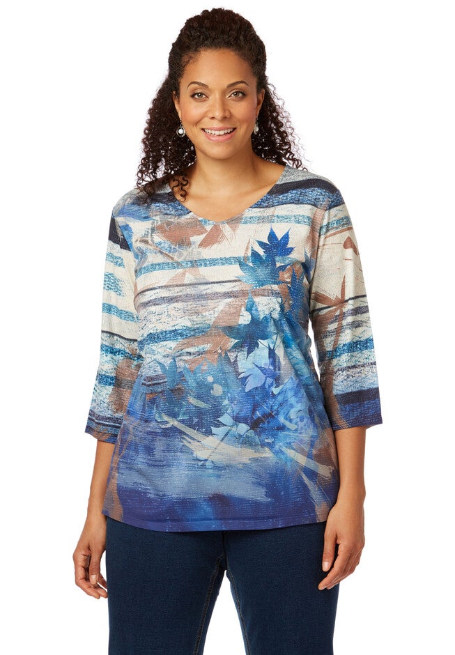 Crystal Leaf Top, EQUINOX BLUE, hi-res image number null