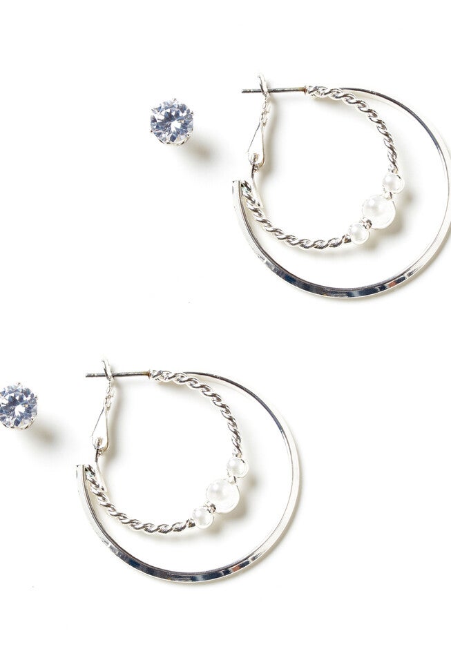 Everyday Essentials Earrings Duo, SILVER, hi-res image number null