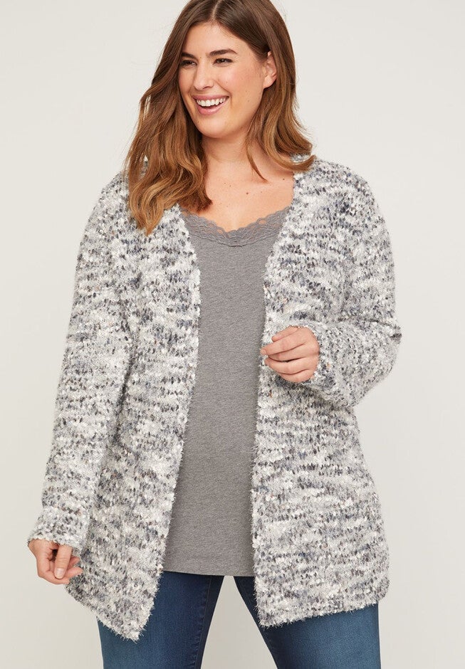 Crystal Cove Cardigan, GREY MULTI, hi-res image number 0