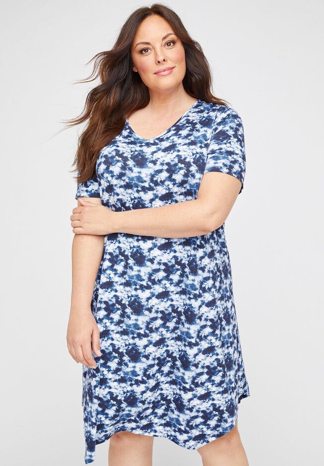Cape Cod Sleepshirt, NAVY TIE DYE, hi-res image number null