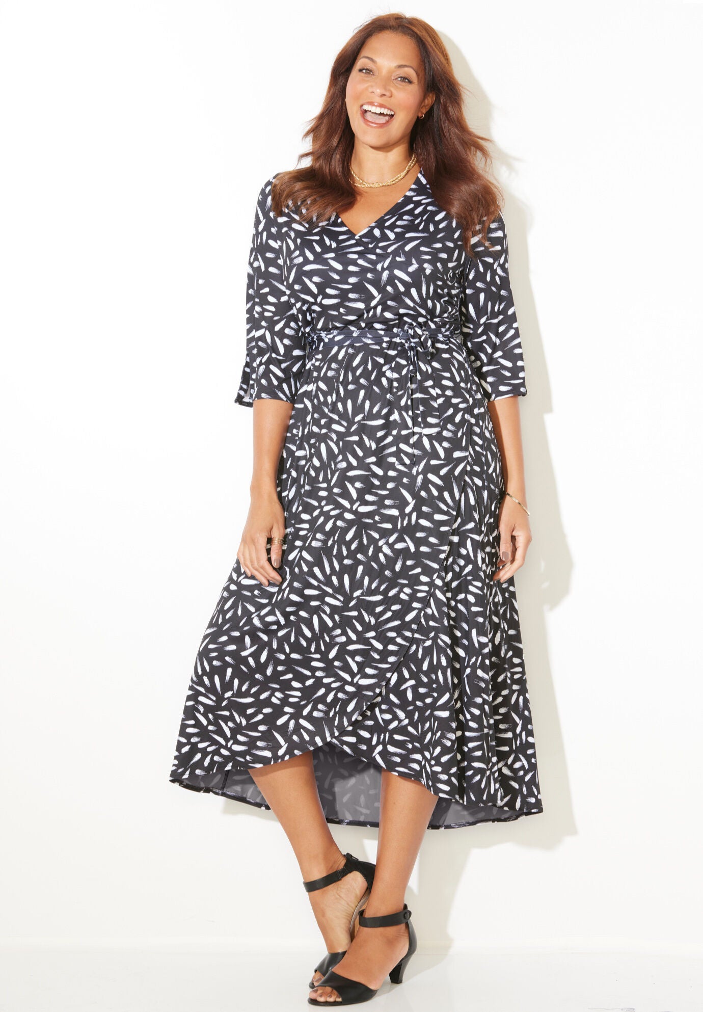 Linen Lace Dress AnyWear Collection White Catherines