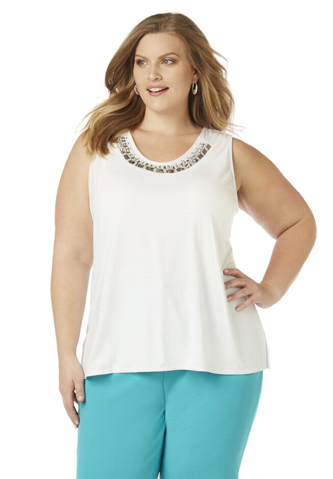 Black Label Spotlight Tank, WHITE, hi-res image number 0