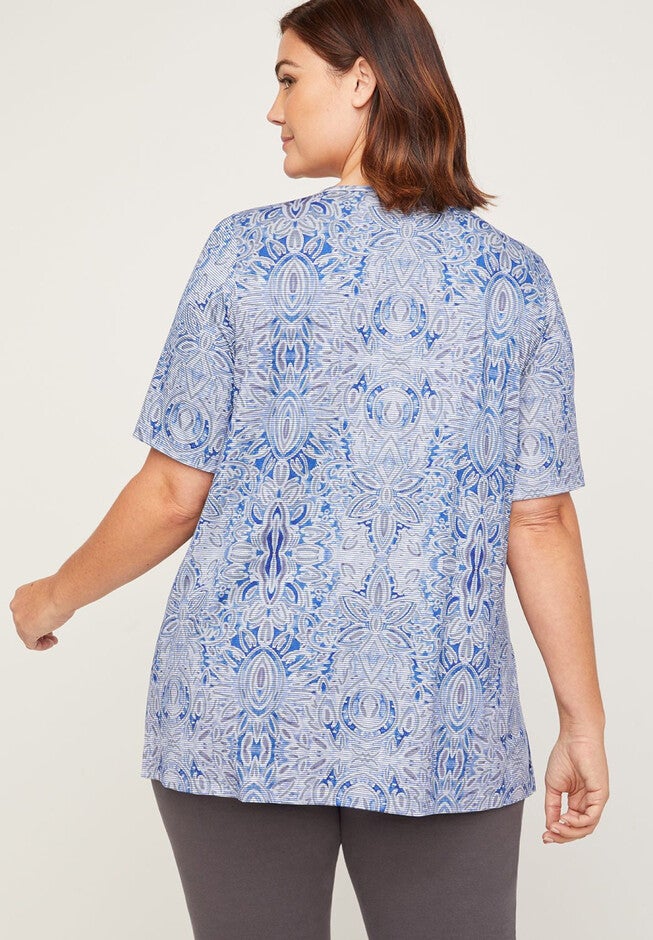 Floral Knot-Front Tee, , on-hover image number null