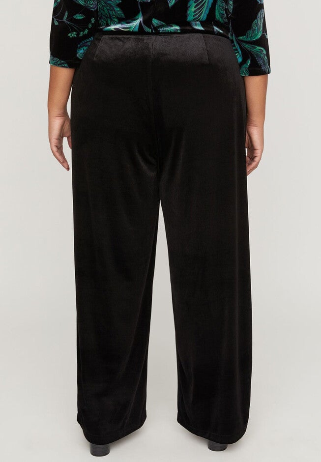 Wide Leg Velvet Pant, , on-hover image number null