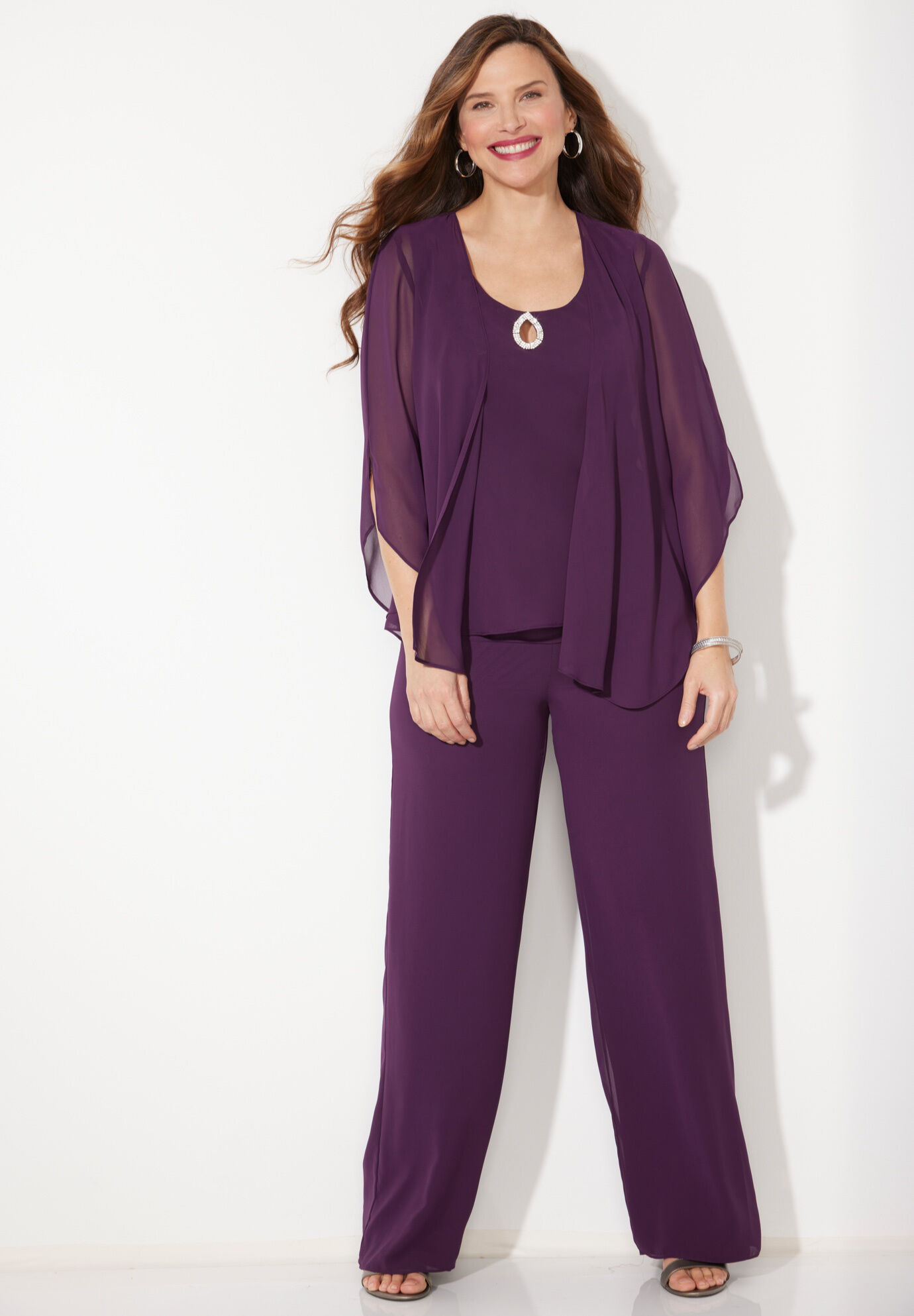 Accolades Georgette Pant Set | Catherines