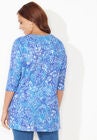 Easy Fit 3/4-Sleeve Scoopneck Tee, , on-hover image number null