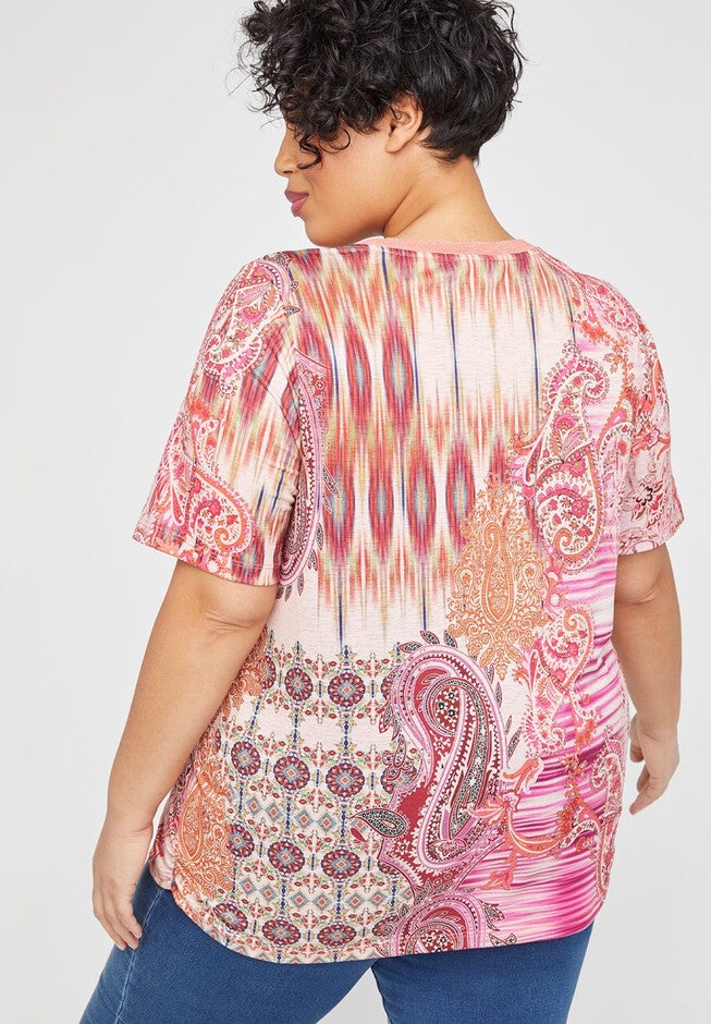 Paisley Tie-Dye Tee, , on-hover image number null