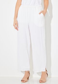 AnyWear Pucker Cotton Wide Leg Pant