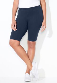 Plus Size Knit Shorts