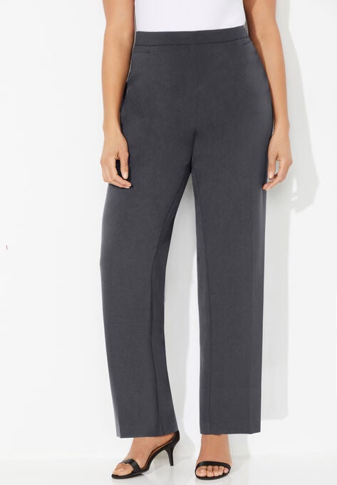 Refined Pull-On Pant, RICH GREY, hi-res image number null