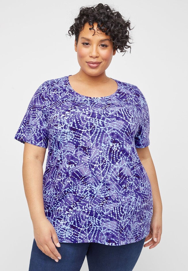 Dewey Beach Tee, PURPLE TIE-DYE, hi-res image number 0