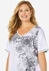 Foil Print Tee, , alternate image number null