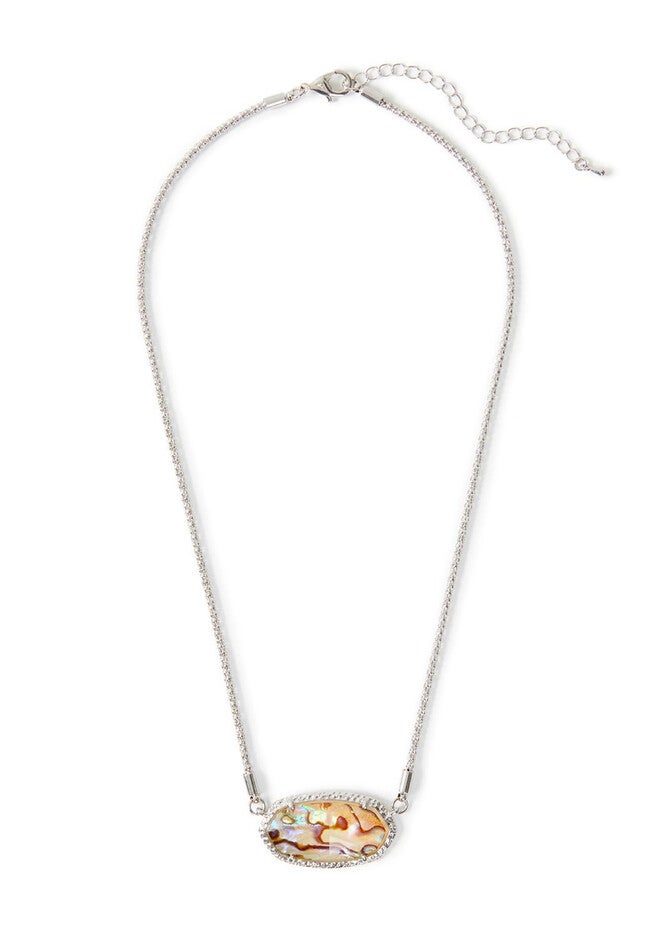 Seashore Pendant Necklace, BLUE, hi-res image number null