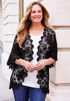 Graceful Crochet Kimono