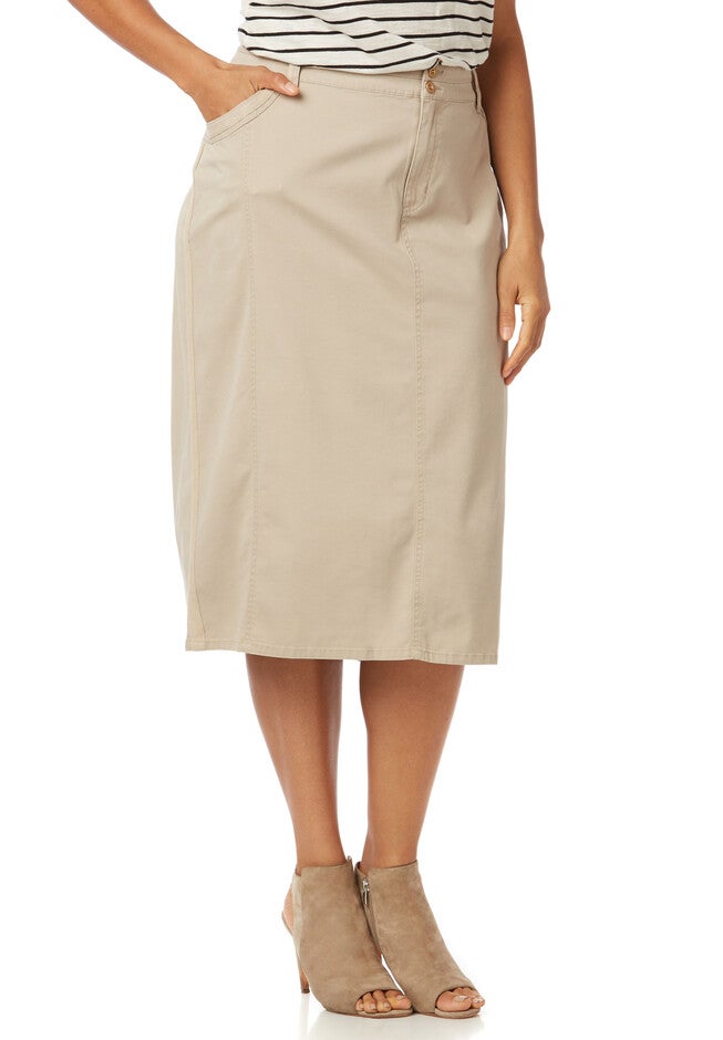 Casual Comfort Skirt, CHAI LATTE, hi-res image number null