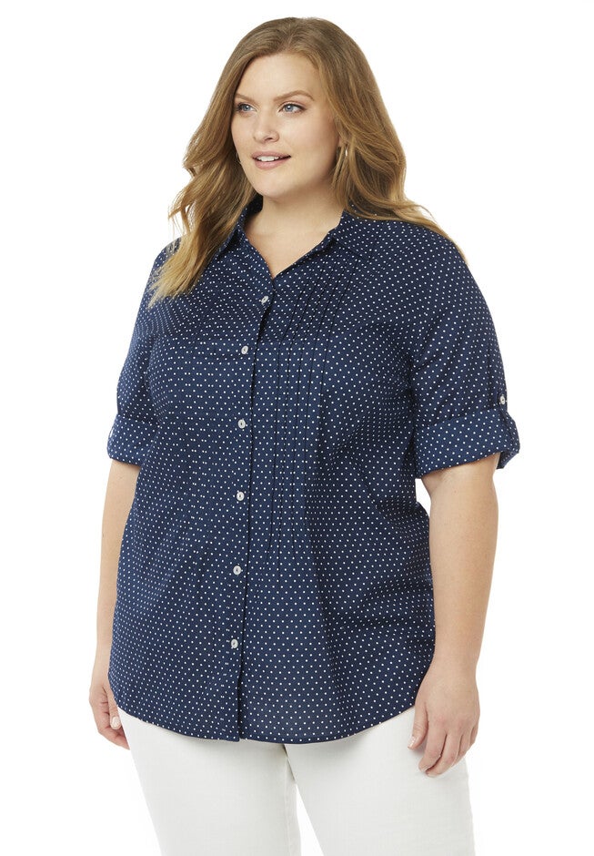 Pintuck Buttondown, MARINER NAVY, hi-res image number 0